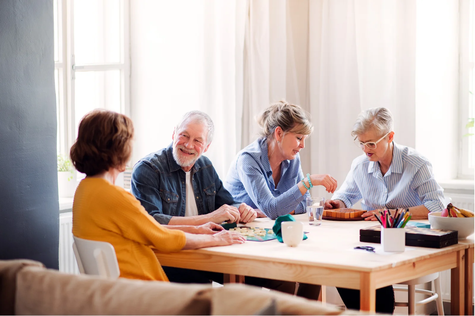 Senior couple in their apartment