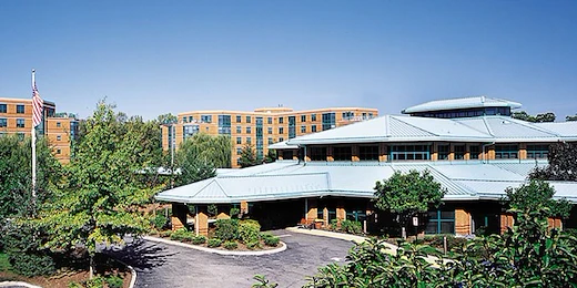 Ascension Living Bethlehem Woods Village senior living community offering independent living, assisted living, and memory care in La Grange Park, IL, front exterior