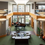All Seasons West Bloomfield independent living in West Bloomfield, MI, grand entryway and sitting area