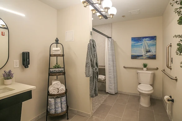 Charter Senior Living of Annapolis apartment bathroom