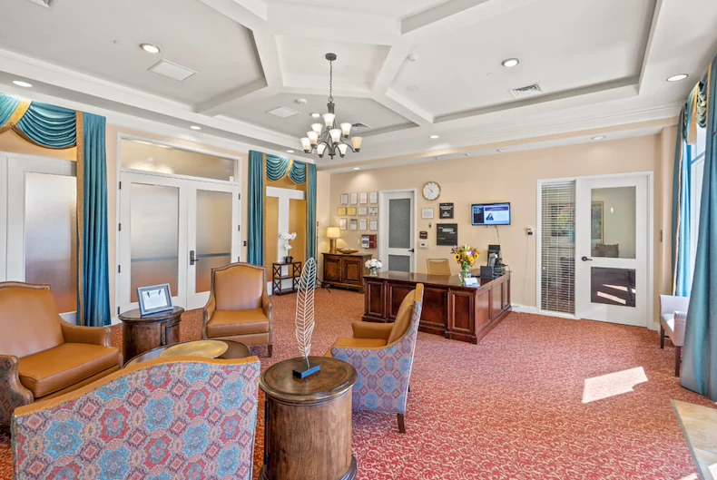 The Monarch at Round Rock Assisted Senior Living in TX reception area