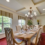 Magnolia Heights Gracious Retirement Living Hawthorn Senior Independent Living in Franklin, Massachusetts private dining room
