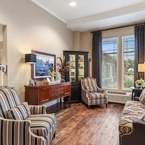 Assisted living and memory care at Belleview Heights Senior Living in Aurora, CO, cozy sitting area