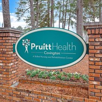 PruittHealth Skilled Nursing & Rehabilitation Center Senior Care in Covington, Georgia front welcome sign