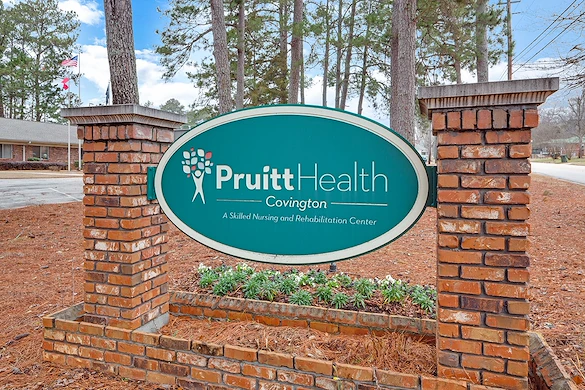 PruittHealth Skilled Nursing & Rehabilitation Center Senior Care in Covington, Georgia front welcome sign