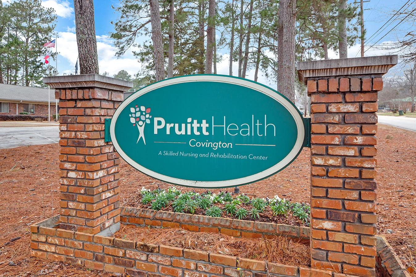 PruittHealth Skilled Nursing & Rehabilitation Center Senior Care in Covington, Georgia front welcome sign