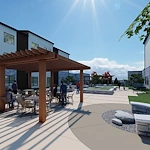 Astral at Franklin, senior living community offering independent living, assisted living, and memory care in Franklin, IN, outdoor seating