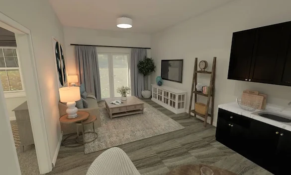 Calumet Trace - a Charter Senior Living Community apartment living room