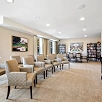 Media/activities room at the Waters of Highland Park 
