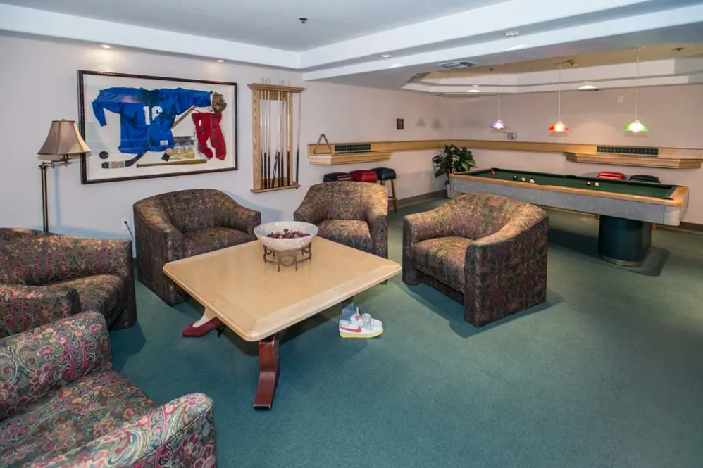 Las Fuentes Resort Village senior living in Prescott, AZ offering independent living, assisted living, and memory care, game room
