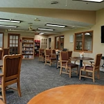 Independent living and assisted living at Beech Grove Meadows Assisted Living in Beech Grove, IN, community room for activities or dining