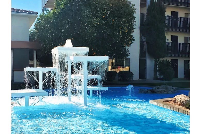 Main courtyard fountain