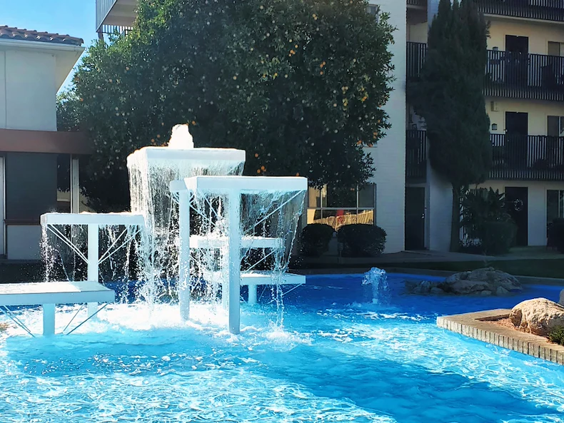 Main courtyard fountain