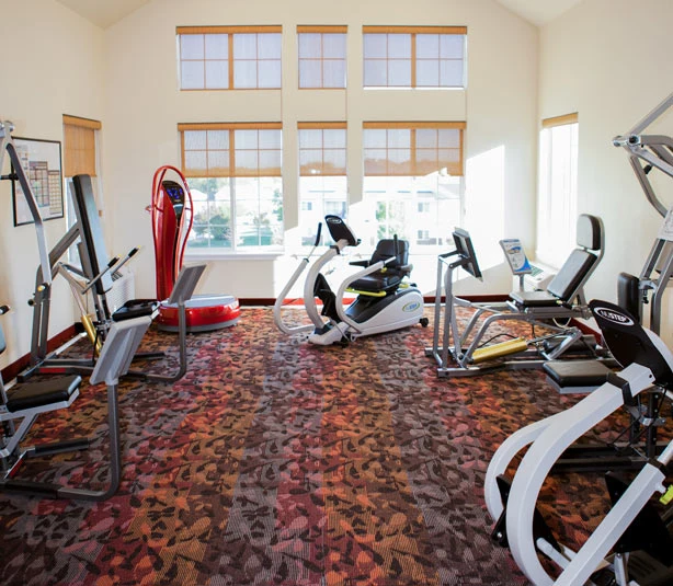 Meadowlark Estates Gracious Retirement Living Hawthorn Senior Independent Living in Lawrence, Kansas gym fitness center