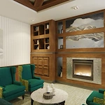 Ovation Heartwood Preserve Senior Living in Omaha, Nebraska living room