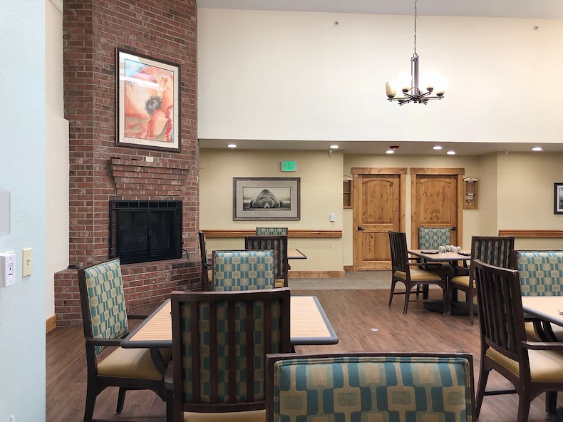 Enjoy a delicious meal with new friends in our dinning room.