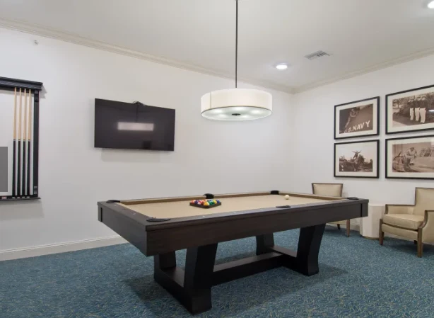 The Blake at Colonial Club game room