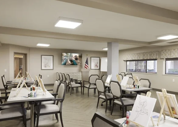 Crafts/activities area at the Regency House