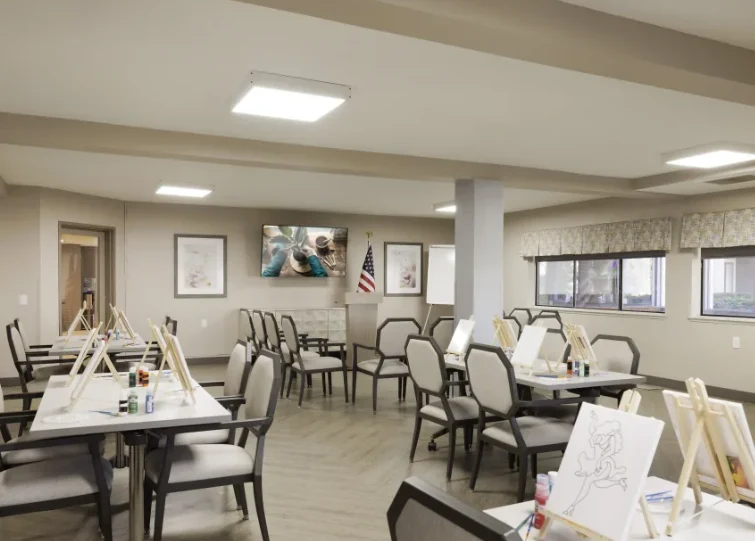 Crafts/activities area at the Regency House