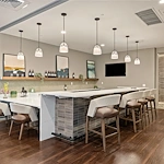 The Barclay at Charlottesville bar and social space