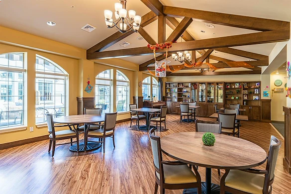 Aspens at Fort Collins Senior Living, senior living community offering assisted living, memory care, and respite care in Fort Collins, CO, dining room