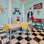 Fun dining area for Orchard Ridge residents