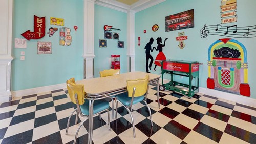 Fun dining area for Orchard Ridge residents