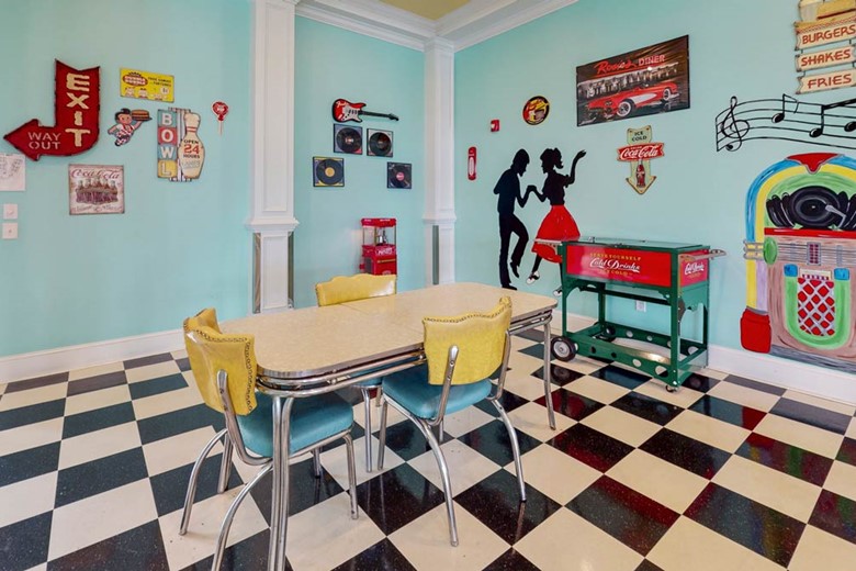 Fun dining area for Orchard Ridge residents
