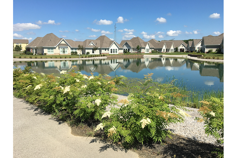 Fieldstone Villas Independent Living Neighborhood boasts 3 ponds