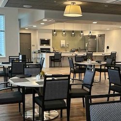 Astral at Franklin, senior living community offering independent living, assisted living, and memory care in Franklin, IN, dining room
