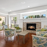 Lounge area at the Waters of Highland Park 