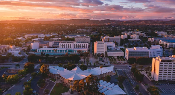 Fullerton, CA skyline