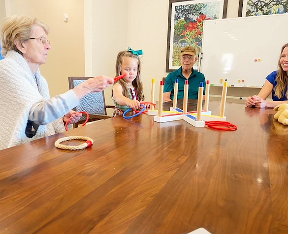 Frequent intergenerational engagement at Bella Groves!