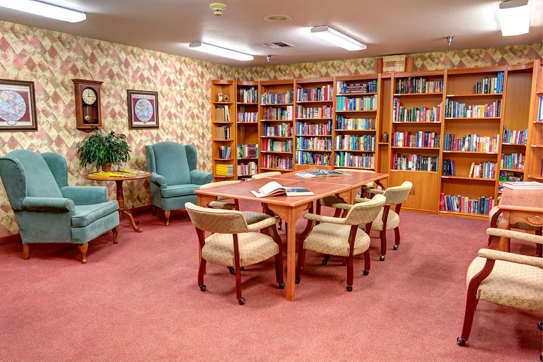 Gilman Grove Assisted Senior Living in Oregon City, Oregon library