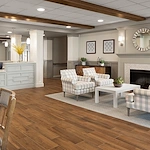 Lounge area at the Waters of Oak Creek