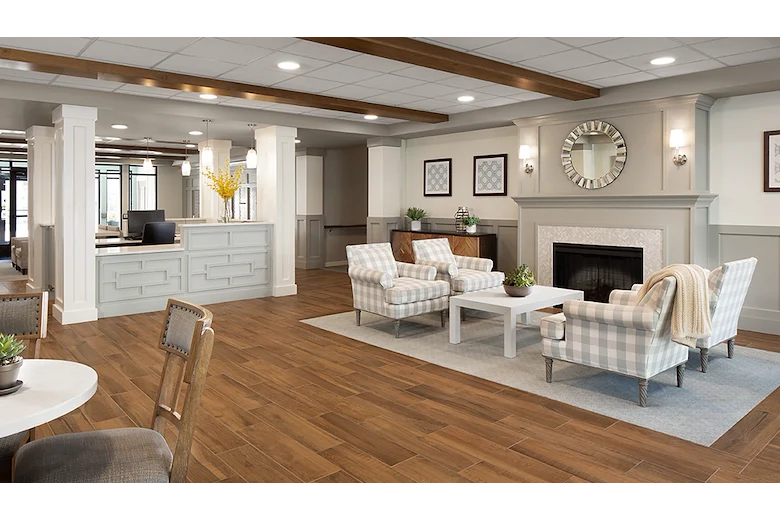 Lounge area at the Waters of Oak Creek