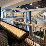 Allegro Parkland, senior living community offering independent living, assisted living, memory care, and respite care in Parkland, FL, indoor recreation area and overlook