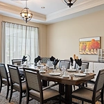 Alto Overland Park, senior living community offering assisted living and memory care in Overland Park, KS, private dining room with elegant place settings