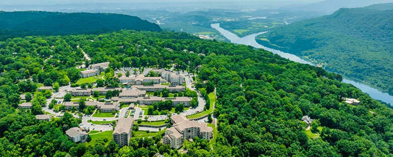 Ascension Living Alexian Village Tennessee Senior Living in Signal Mountain, TN drone view