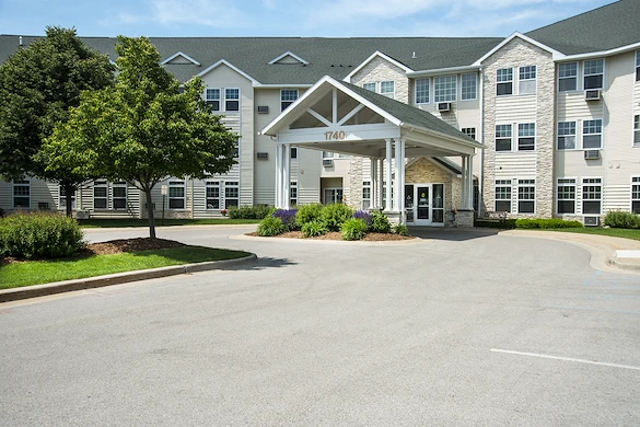 Front entrance of Village at the Oaks 