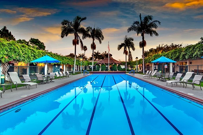 Covenant Living at the Samarkand in Santa Barbara, CA, outdoor pool