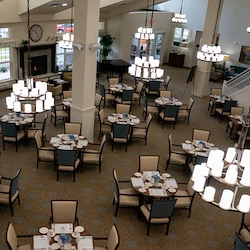 Camellia Gardens Gracious Retirement Living Hawthorn Senior Independent Living in Maynard, Massachusetts dining room