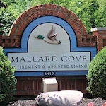 Mallard Cove Senior Living in Cincinnati, OH, community sign