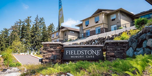 Fieldstone Memory Care of Puyallup community sign