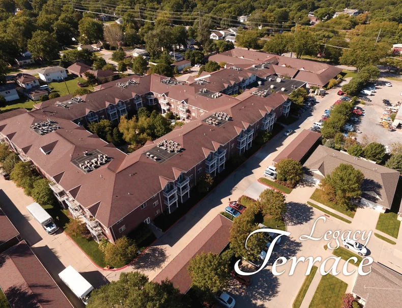Aerial View of Legacy Terrace on 57th & Fremont Street, Lincoln NE