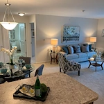 Wynbrooke Senior Apartments, active adult and independent living in Indianapolis, IN, open-concept apartment with dining and living areas