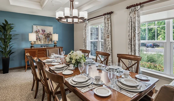 Southern Pines Gracious Retirement Living Hawthorn Senior Independent Living in Southern Pines, North Carolina private dining room