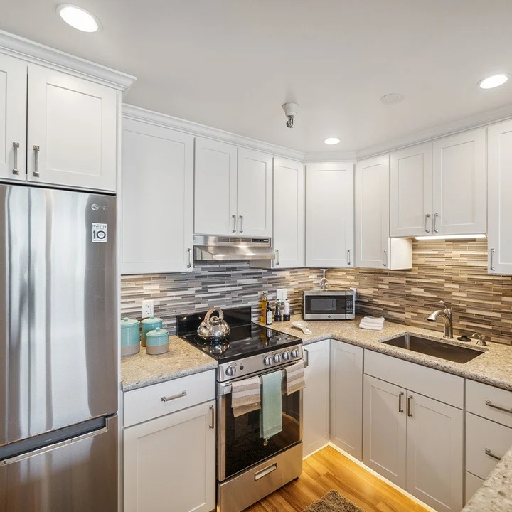 Piedmont Gardens Senior Living in Oakland, CA, apartment kitchen