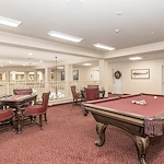 Heatherwood Gracious Retirement Living Hawthorn Senior Independent Living in Tewksbury, Massachusetts billiards table