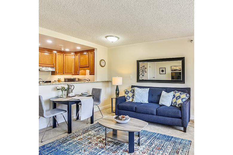 Piedmont Gardens Senior Living in Oakland, CA, apartment living room